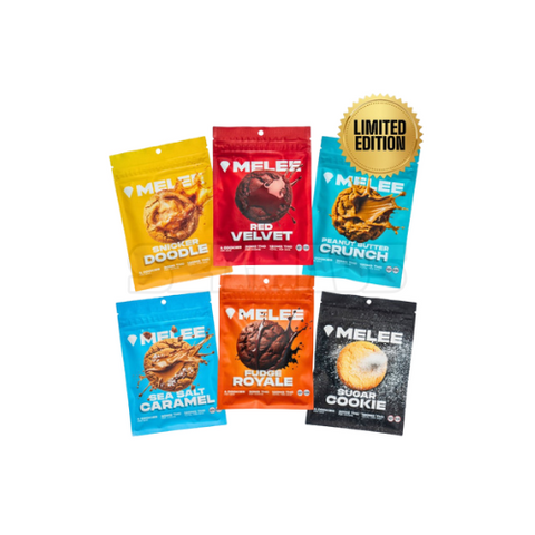 Melee Dose 4pc THC Cookies 10pk – Delta-9 edibles in assorted gourmet flavors wholesale